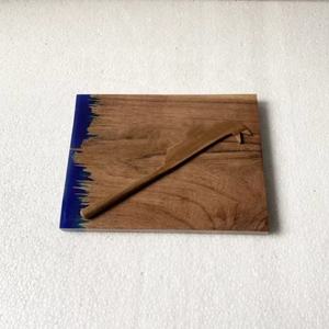 Bloc à découper en bois d'acacia et marbre de forme ronde, nouveau Style, Logo personnalisé, cuisine, blocs en soie, outil à fromage personnalisé, vente chaude - Product Image 2