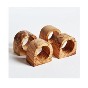 Anillos de servilleta de madera de forma irregular, hechos a mano, decoración minimalista para el hogar, para uso en interiores en la mesa. - Product Image 1