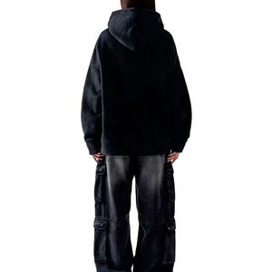 Sweat-shirts à capuche surdimensionnés tendance pour femmes, personnalisables avec logo, en molleton, vente en gros, marque privée, États-Unis - Product Image 3