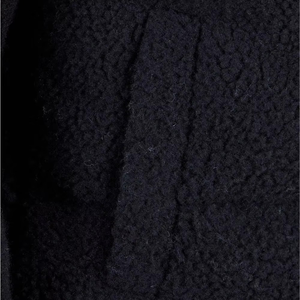 Custom Unisex Hooded Eco-friendly Polyester/Nylon Full Zip <b>Sherpa</b> <b>Fleece</b> Winter Jacket Casual Design Long Sleeve Oversized Front - Product Image 5