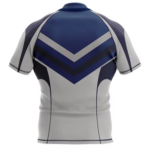 Ropa Deportiva, Camiseta de Rugby Unisex OEM de Alta Calidad, Impresión Digital Personalizada con Logotipo, Manga Larga, 100% Poliéster, Antibacteriana, para Todas las Temporadas - Product Image 2