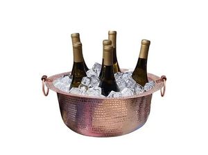 Seau à glace élégant en métal pour la conservation professionnelle du champagne et du vin, idéal pour les restaurants, hôtels, bars, services de traiteur et célébrations de mariage - Product Image 4