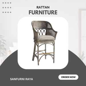 Best furniture wicker rattan dining chair with comfortable <b>cushion</b> dining furniture high quality product wholesale price - Product Image 2