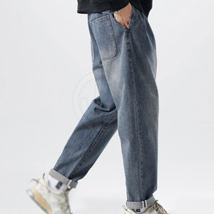 Custom Made Adults Size <b>Men</b> Straight Lightweight Casual Mid Rise <b>Jeans</b> Pant High Quality Private Label - Product Image 4