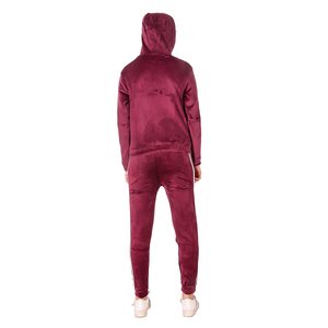 Conjunto de chándal con capucha de color liso para mujer, Top corto de manga larga con cremallera y pantalones con cordón, ropa informal de otoño - Product Image 2
