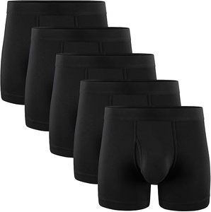 Boxers mi-hauts en coton tricoté pour hommes CUSTOM avec logo à la taille, séchage rapide - Product Image 2