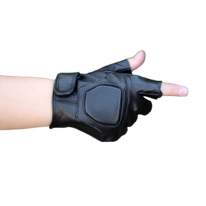 Pakistan Made Low Price High Quality Eco-Friendly Leather Cycling <b>Gloves</b> Custom Design for Unisex - Product Image 4