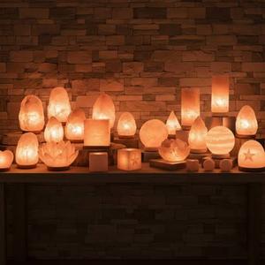Pure Natural Himalayan Pink Salt Lamp Cylinder Design <b>USB</b> Powered Desktop <b>Night</b> <b>Light</b> - Product Image 2