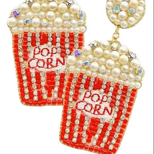 Pendientes Elegance de calidad premium, joyería de moda para mujer, diseño de palomitas de maíz, mejor precio desde India. - Product Image 1