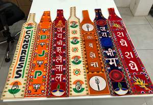 Khes imprimé spécial festival avec broderie Zari lourde et Patka pour événement culturel - Product Image 2