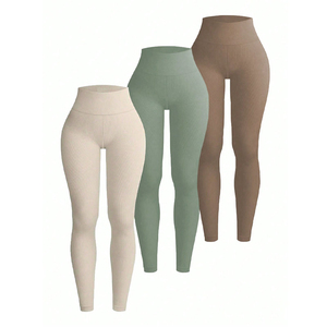 Leggings de Cintura Alta para Mujer, Tejidos, en Oferta, Color Personalizado, Pantalones de Yoga - Product Image 3