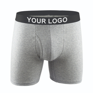 Calzoncillos Boxer Deportivos de Color Sólido para Hombre, Transpirables, Talla Grande, Sin Costuras, de Seda de Hielo, Finos, de Algodón Orgánico Suave, Cintura Media, con Spandex - Product Image 5