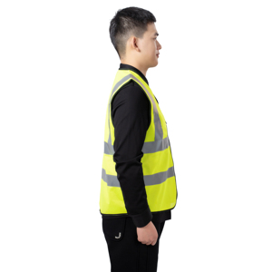 เสื้อกั๊กนิรภัยกันน้ำ ANSI Class 1 ผ้าไนลอน ระบายอากาศ น้ำหนักเบา แห้งเร็ว ขายดี พร้อมแถบสะท้อนแสงมองเห็นได้ชัดเจน ซิปด้านหน้า - Product Image 5