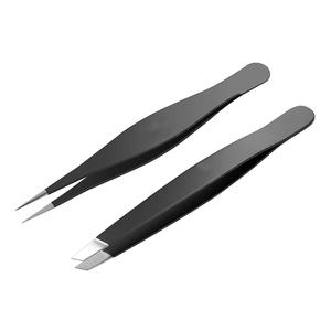 Pinza de Cejas de Acero Inoxidable de Alta Calidad, Pinza de Cejas de Punta Inclinada de Acero Inoxidable de Precisión para un Acabado Profesional - Product Image 1