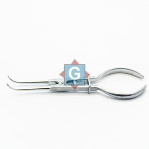 Pinces à diaphragme dentaire Brewer en caoutchouc, argentées, avec poignée ergonomique, 2 positions de mâchoire, certifiées CE, instrument manuel - Product Image 1