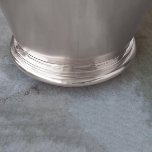Copper Bathtub Nickel Finish Interior and Exterior Handmade Bathroom Centerpiece for Villas Hospitality and Interior Decoration - Product Image 5