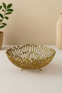 Bol à fruits élégant en métal argenté, fait main, en fer courbé, pour fruits, légumes, collations, objet décoratif - Product Image 6