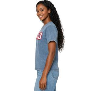 Camicia Premium in Denim Chenille Delta Sigma Theta 1913 per Donne, Vestibilità Comoda, Alta Qualità, Abbigliamento Casual per Confraternite Greche - Product Image 3