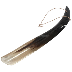 Premium Genuine Natural Horn Shoe Horn Handcrafted Long Handle Eco-Friendly Durable Medieval Viking Theme - Product Image 1