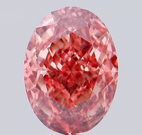 ROYAL GEMS, Diamante Cultivado en Laboratorio con Certificación IGI, Corte Ovalado Modificado Brillante de 7.01 CT, Color Rosa Intenso, Claridad VS1, Joyería