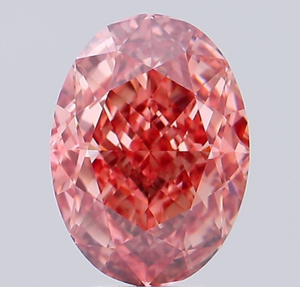Diamante Cultivado en Laboratorio con Certificación IGI, 7.01 CT, Corte Ovalado Modificado Brillante, Color Rosa Intenso, Claridad VS1 - Product Image 1