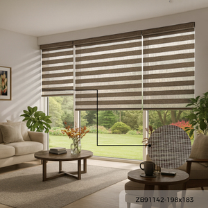 Mejor Proveedor de Persianas Enrollables Monobrown LightBrown ZB91142 198x183cm para Hogar y Oficina, Malasia, Superventas, B2B, Estándares de Calidad OEM - Product Image 1