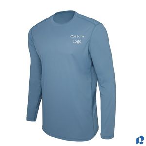 <b>Mens</b> Jersey Gym Workwear Long Sleeve T Shirt Custom Logo Performance Fitness Training Sports Wear Wholesale OEM activewear - Product Image 4