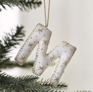 Décoration Suspendue Unisexe Tendance Faite à la Main Brodé Perlé en Tissu pour Arbre de Noël, Thème Chrétien Festif et Saisonnier - Product Image 4