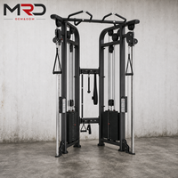 Máquina de entrenamiento funcional con poleas ajustables dobles, cable cruzado, multi-gimnasio, para entrenamiento de fuerza en casa/gimnasio, equipo de fitness