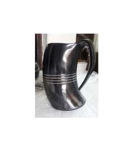 Chope à bière artistique en corne de buffle polie, style animalier, pour fêtes à thème médiéval, chope personnalisée, écologique et durable - Product Image 2