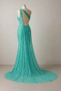 Vestido de Noche con Lentejuelas de Alta Calidad, Directo de Fábrica, Elegante Vestido de Fiesta con Abertura Alta, Ropa Formal de Lujo para Mujer, B2B - Product Image 4