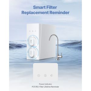 Filtro Acqua RO Senza Serbatoio a 8 Stadi da 400 GPD per Lavello, Rapporto di Flusso 2:1 Puro 100 GPD - Product Image 6
