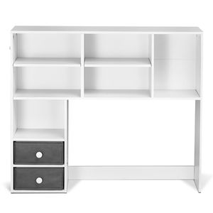 Libreria da Scrivania in Legno a 3 Ripiani 94x25x79 cm, Scaffale Portaoggetti per Ufficio, Espositore per PC, Scaffale da Scrivania a 3 Livelli - Product Image 1