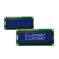 Modul OLED Mono STN Negatif 2.27 Inci 16x2 Tipe Karakter 85.0x30.0 Konektor Pin COB 8-bit Paralel Transmisif Putih