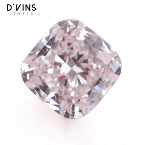 Anillo con Diamante Rosa de 1 Quilate Cultivado en Laboratorio, Corte Cojín, VVS, CVD, Certificado de Fábrica Surat, de D'vins Jewels - Product Image 6