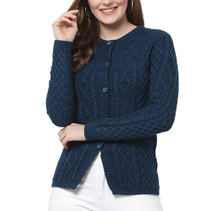<b>Women's</b> Cozy Cable Knit Sweater Long Sleeve <b>Warm</b> Soft Comfortable Casual Pullover Top with Textured Pattern Classic Crew Neck - Product Image 2