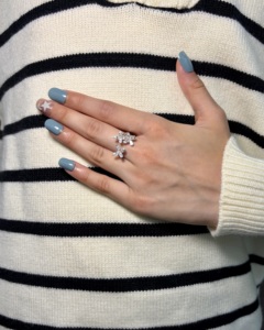 Classic <b>Open</b> Butterfly <b>Ring</b> Pear Marquise Cut Lab Grown Diamond 18K Gold Women's Luxury IGI Certified Wholesale OEM Fine Jewelry - Product Image 4