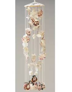 กระดิ่งลมเปลือกหอยธรรมชาติทำมือ ของตกแต่งบ้านสไตล์ชายฝั่ง กระดิ่งลมเปลือกหอยแขวนสำหรับตกแต่งสวน ระเบียง ลานบ้าน - Product Image 2