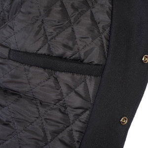 2025 OEM Custom Wool Varsity Jacket <b>Men</b> Rose Embroidery High Quality 100% Wool Vintage Style Letterman Hooded Collar XL Winter - Product Image 4