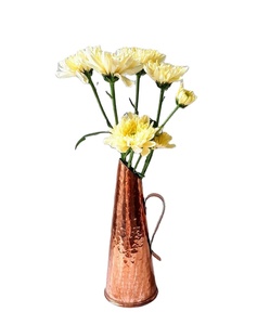Vase à fleurs en cuivre vintage Vente à chaud Vase à fleurs fantaisie Centre de table de mariage en métal Nouveau design Décor de table à la mode Pot de fleur - Product Image 1