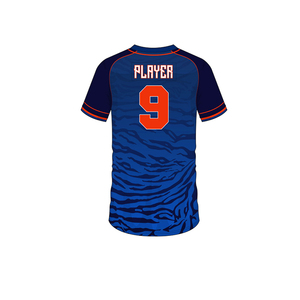 Ensemble de maillots de baseball personnalisés pour hommes, uniforme de baseball à boutons, manches courtes, impression sublimée, vêtements de baseball respirants - Product Image 4