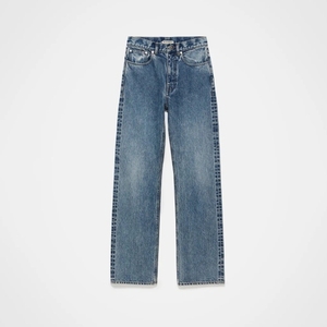 Pantalon en jean pour homme, coupe droite, de haute qualité, respirant, décontracté, pour l'été, personnalisable - Product Image 1
