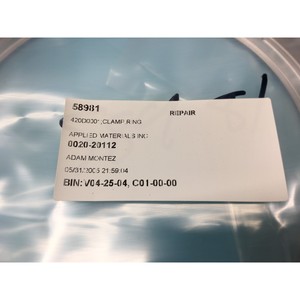 Anillo de Sujeción AMAT 0020-20112, 8" SNNF, SST 3.378 - Equipo y Piezas de Semiconductores de Confianza de Marca Global - Product Image 3