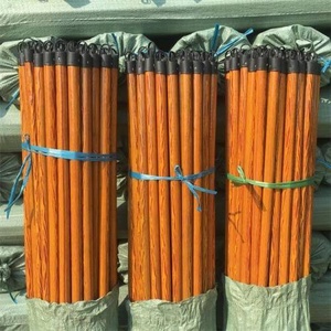 Precio de fábrica al por mayor Herramientas de limpieza Palo de mopa de madera recubierto de PVC colorido con diseño floral - Product Image 2
