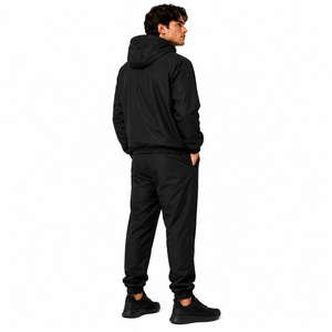 Ensemble de survêtement athlétique pour homme, couleur unie, haute élasticité, respirant, anti-rétrécissement, coupe ample, hiver - Product Image 2