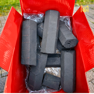 Briquettes de charbon hexagonales de 10 kg fabriquées à partir de coquilles de noix de coco, combustion longue durée de 5 heures, pour barbecue, export en vrac - Product Image 2