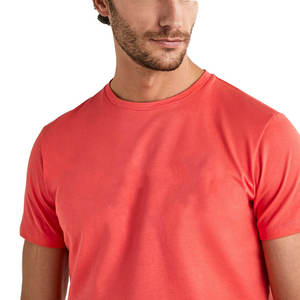 Men's Casual Solid <b>Pink</b> Cotton T-Shirt 2025 Loose Fit Short Sleeve Summer Wear 100% Cotton Men's Clothing Blank T-Shirts - Product Image 5