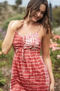 ชุดเดรสสั้นคลุมแขนกุดเปิดหลังสำหรับผู้หญิงชุดใส่ไปงานปาร์ตี้ & รีสอร์ทสำหรับฤดูร้อนสุดอินเทรนด์พร้อมคอเหลี่ยม - Product Image 5