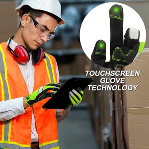 Guantes de Protección de Seguridad Antideslizantes y Antivibración para Trabajo Mecánico, Guantes de Mecánico para Construcción Industrial de Alta Resistencia - Product Image 3