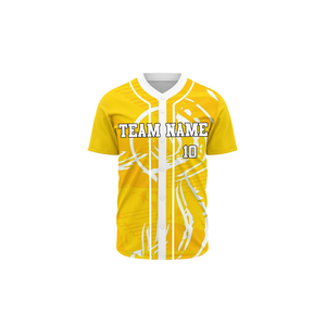 เสื้อเบสบอลเยาวชนปักลายตามสั่ง เสื้อซับลิเมชั่น เสื้อซอฟต์บอลตาข่ายติดกระดุม เสื้อเบสบอล - Product Image 5